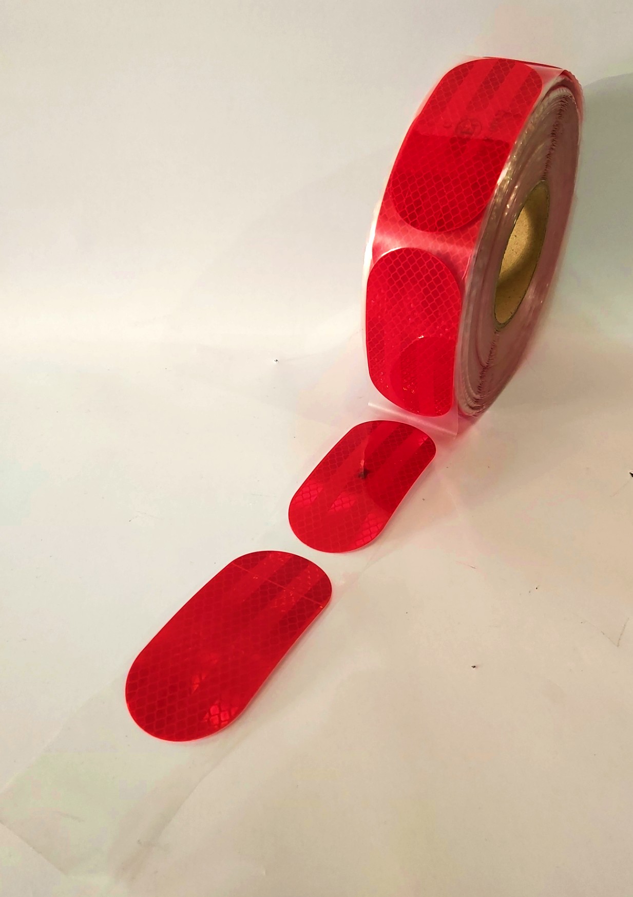 Red Reflect Tape Patches 50mm x 50M ( per roll)