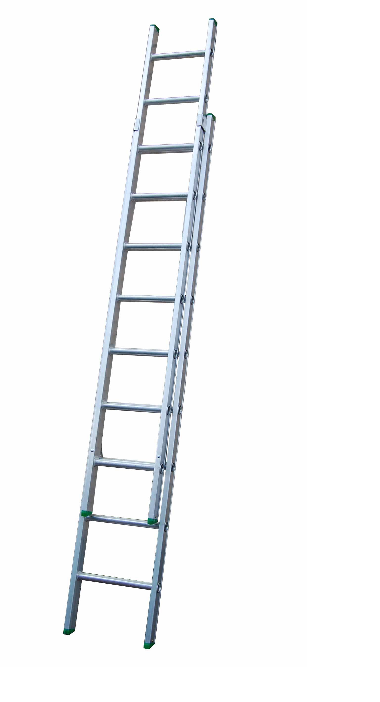 2 x 2.415 Mtr Alu Extension Ladder c/w Steady Arms