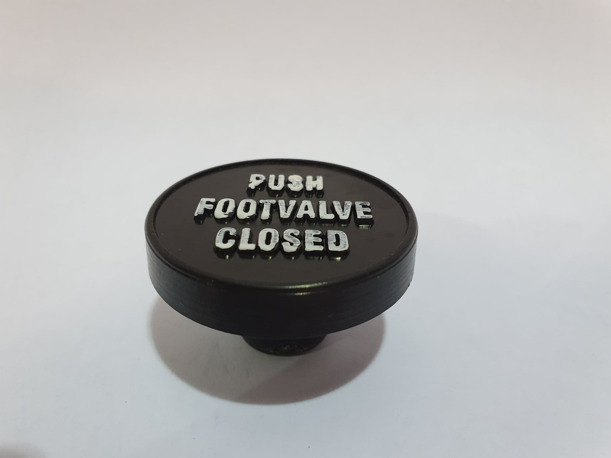 Black Footvalve Knob